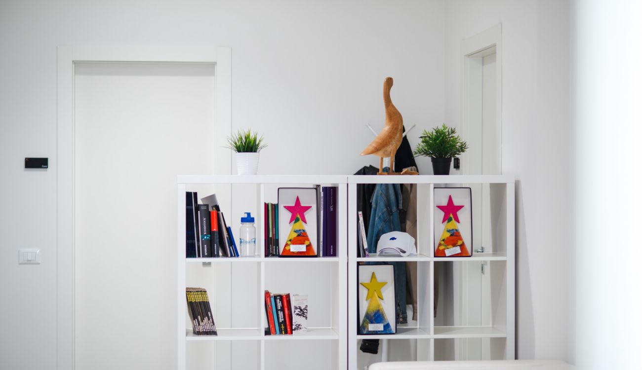 Interno degli uffici di Weble, agenzia di comunicazione e web marketing creativa a Vicenza